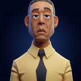 Gus fring breaking bad stylized sculpt thomas le marchand geosyrup